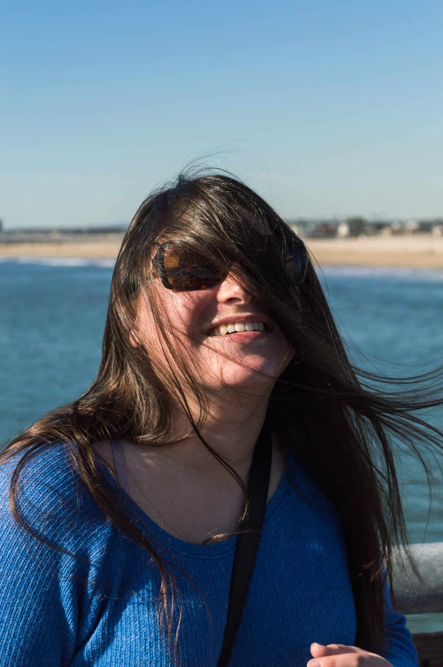 Hair in Wind