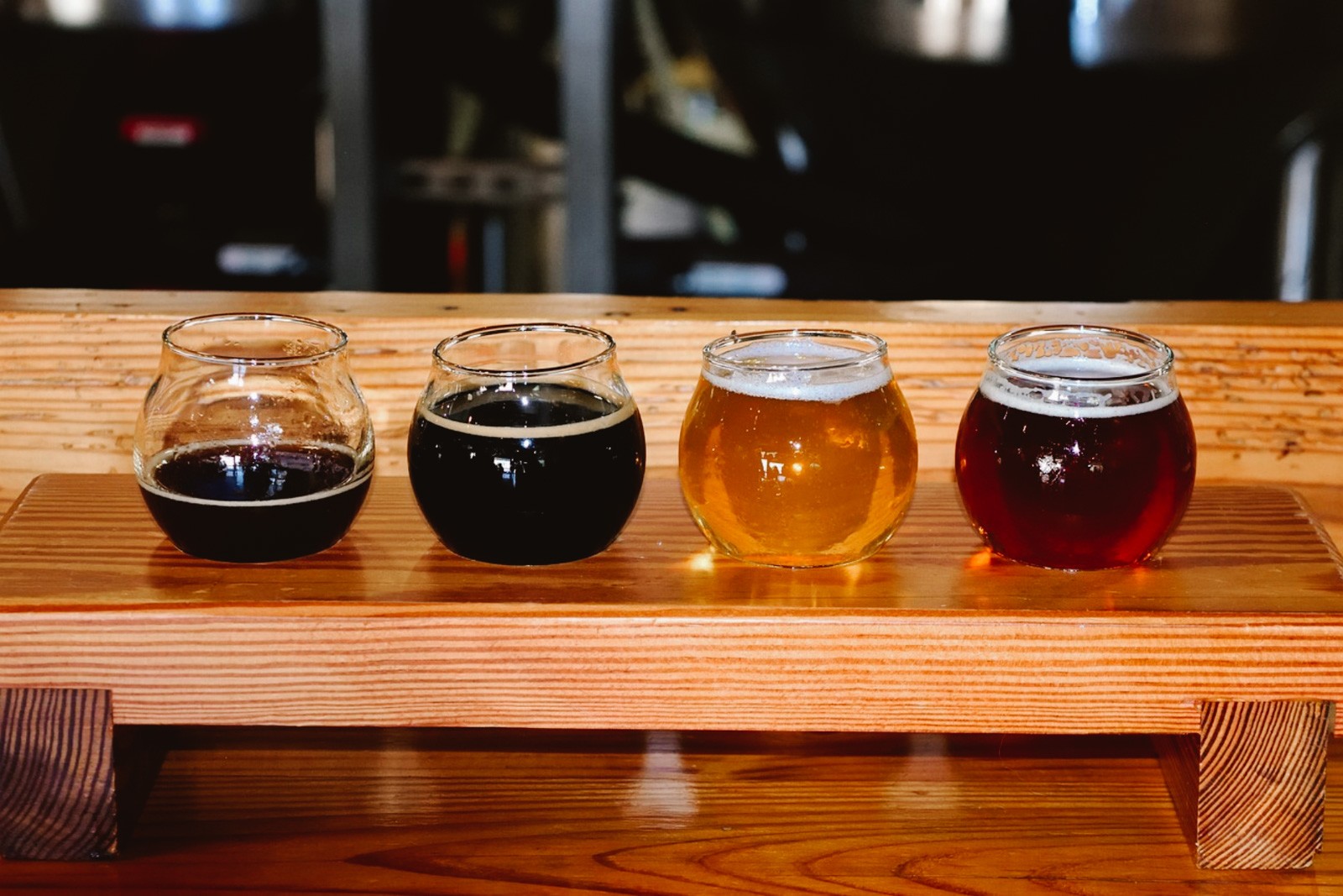 Flight of four beers