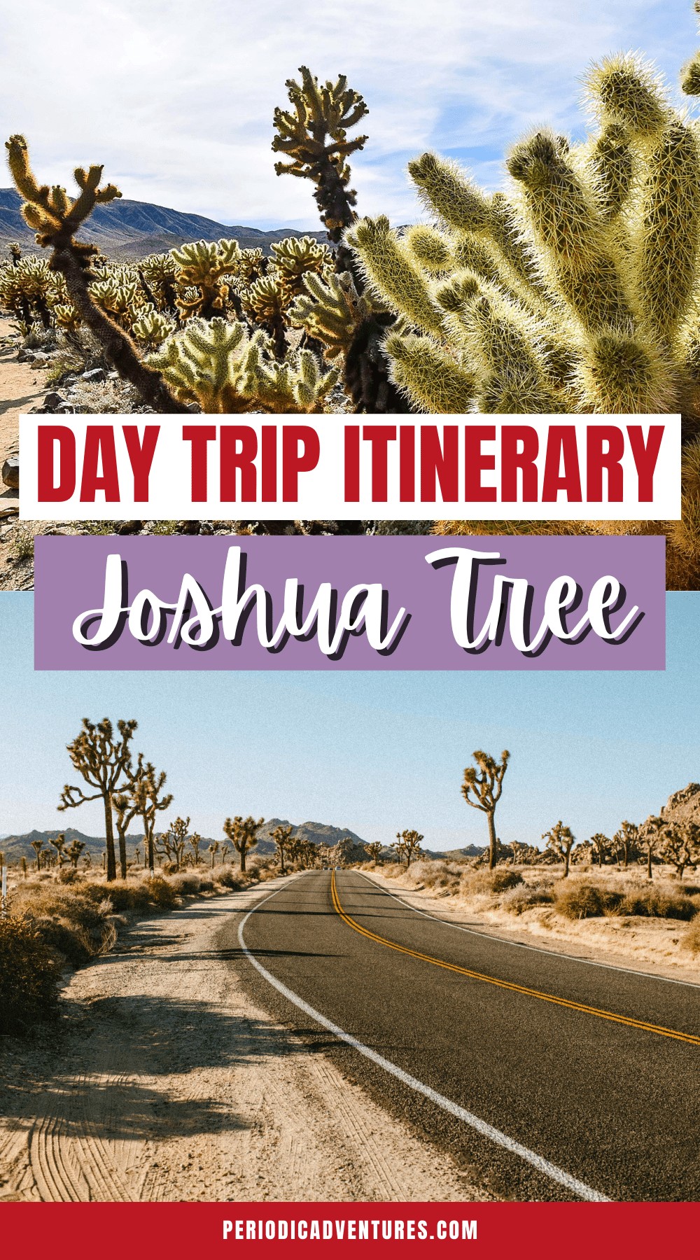 In this Day Trip Itinerary for Joshua Tree National Park in California USA with things to do in Joshua Tree, what to wear in Joshua tree and more!