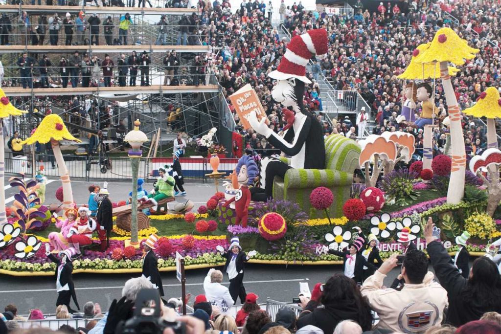 Rose Parade in Pasadena from the Tournament of Roses