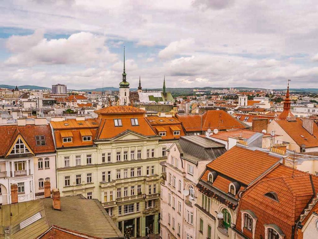 Brno in Czech Republic has some beautiful orange rooftops!