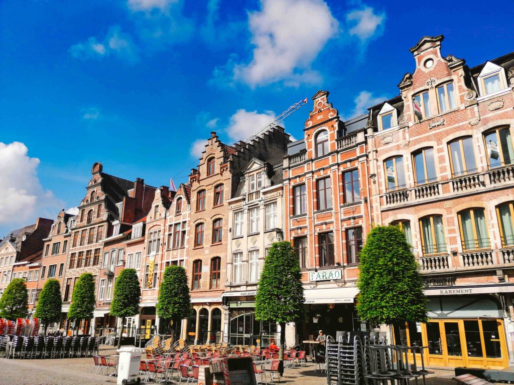 Architecture in Leuven is colorful