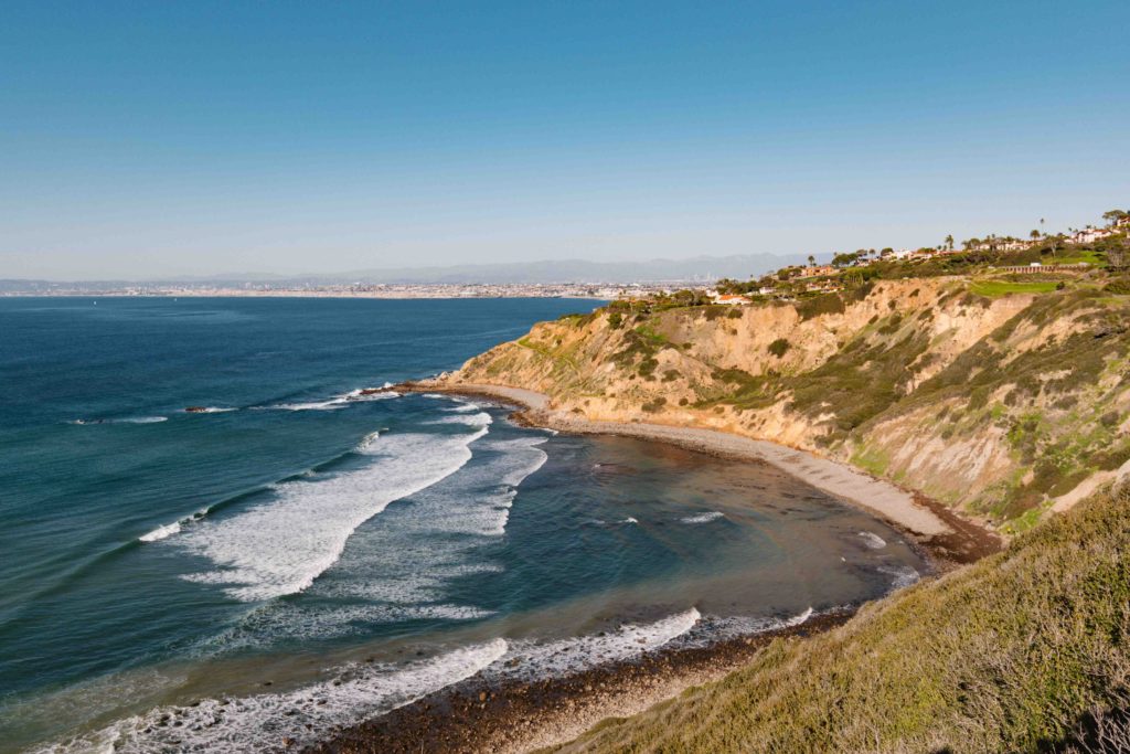 Palos Verdes coast in Los Angeles