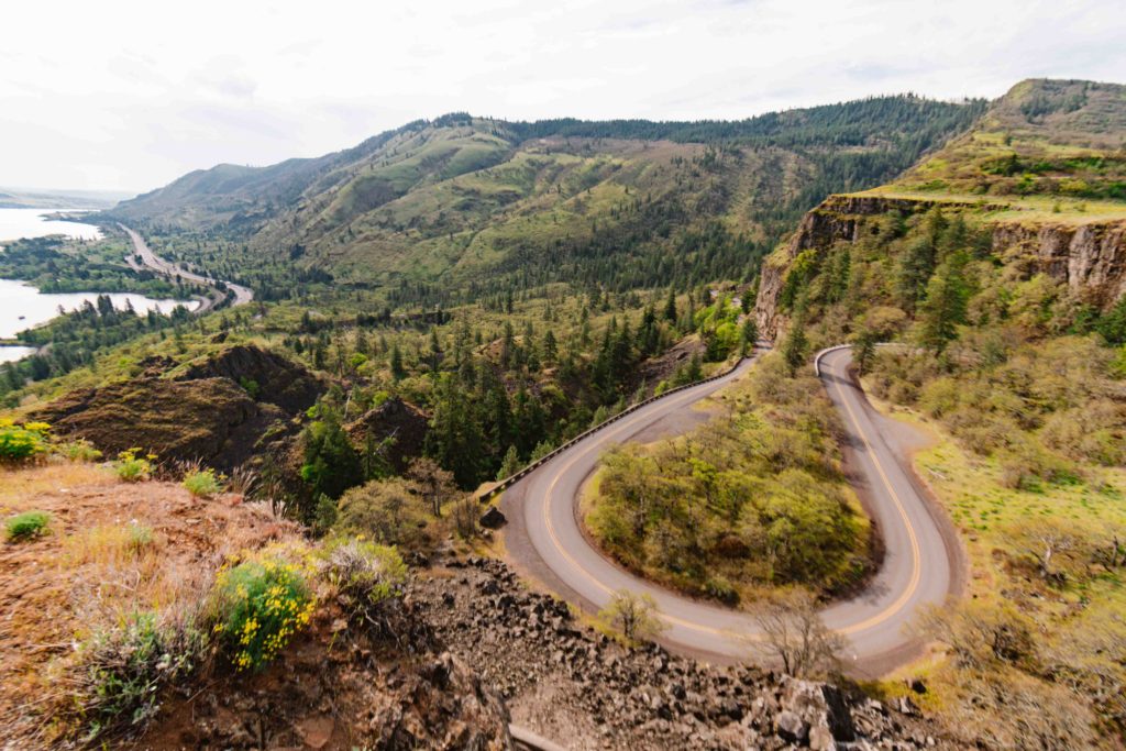 Rowena Crest viewpoint on the Columbia River Gorge in Oregon