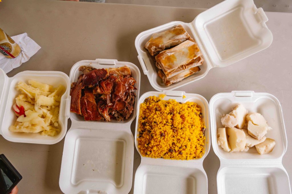 Puerto Rican street food from a chinchorro