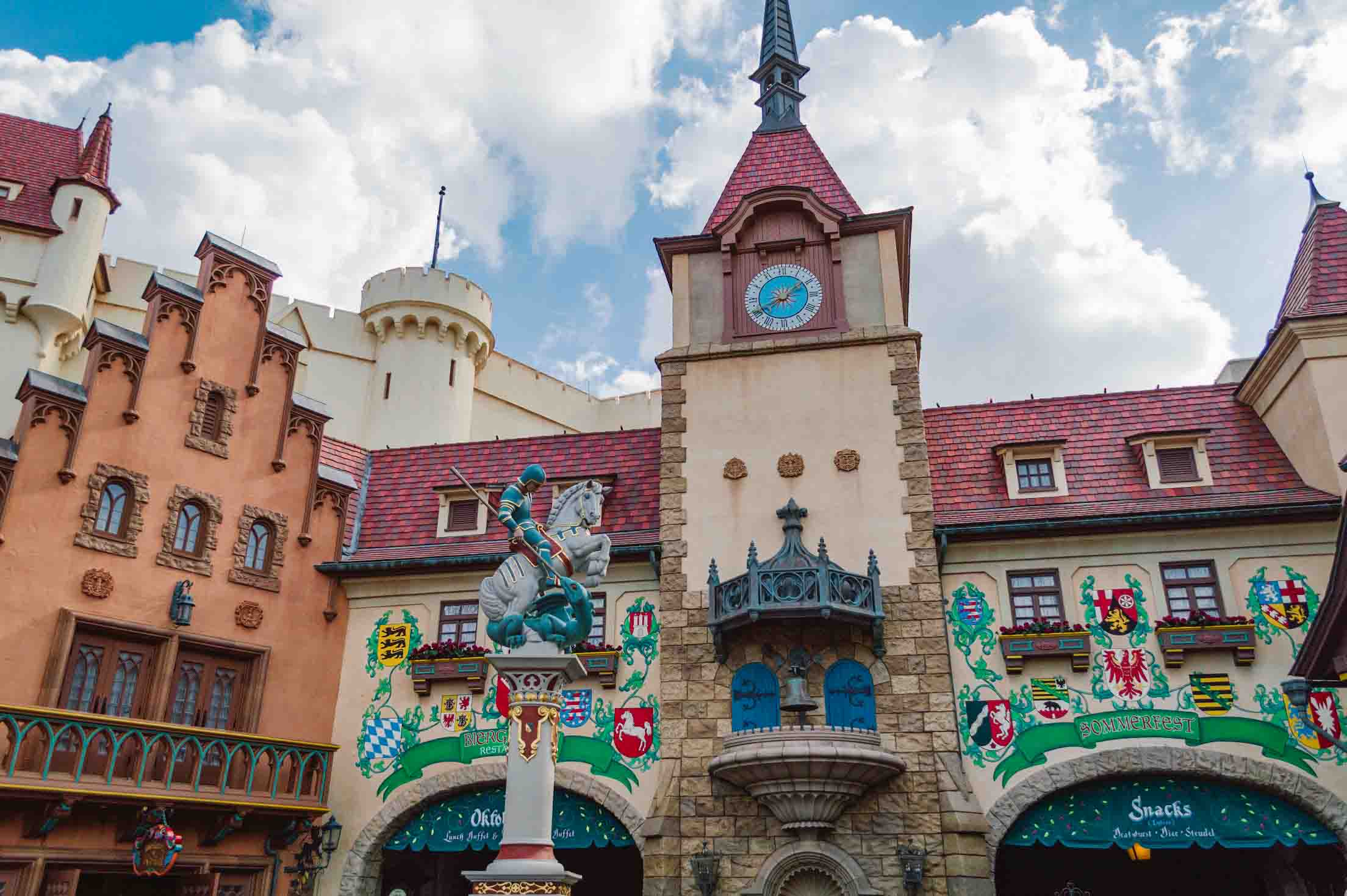 view of Germany pavilion in Epcot