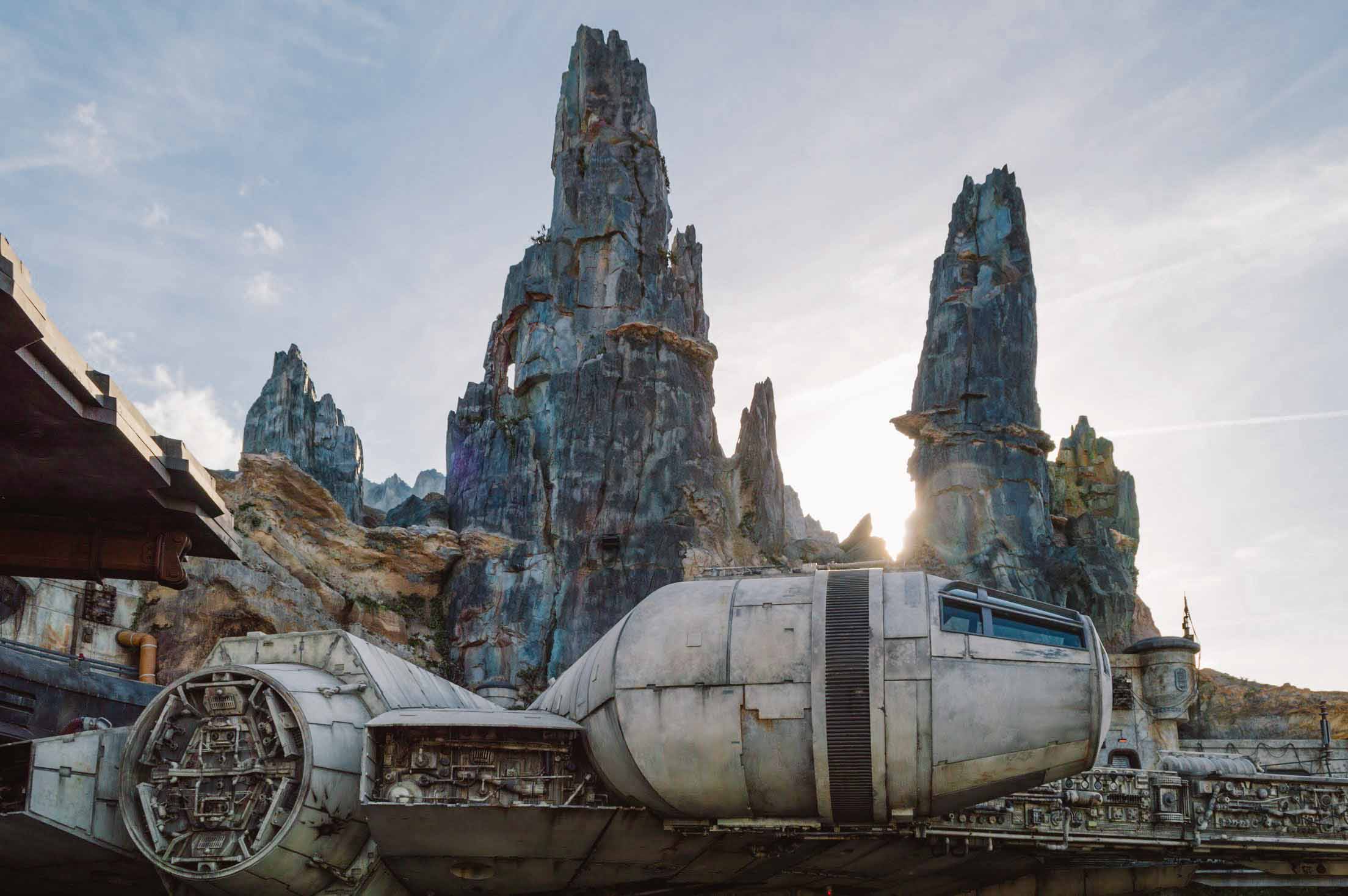 Millennium Falcon in Star Wars Galaxy's Edge