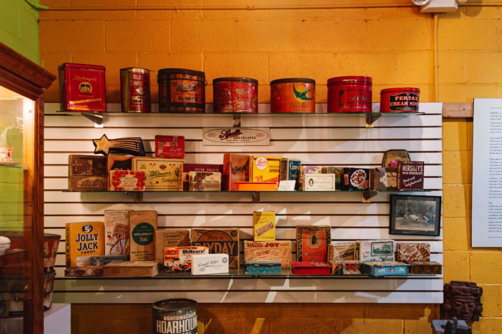 Interior of the Chocolate Museum in Put in Bay, Ohio