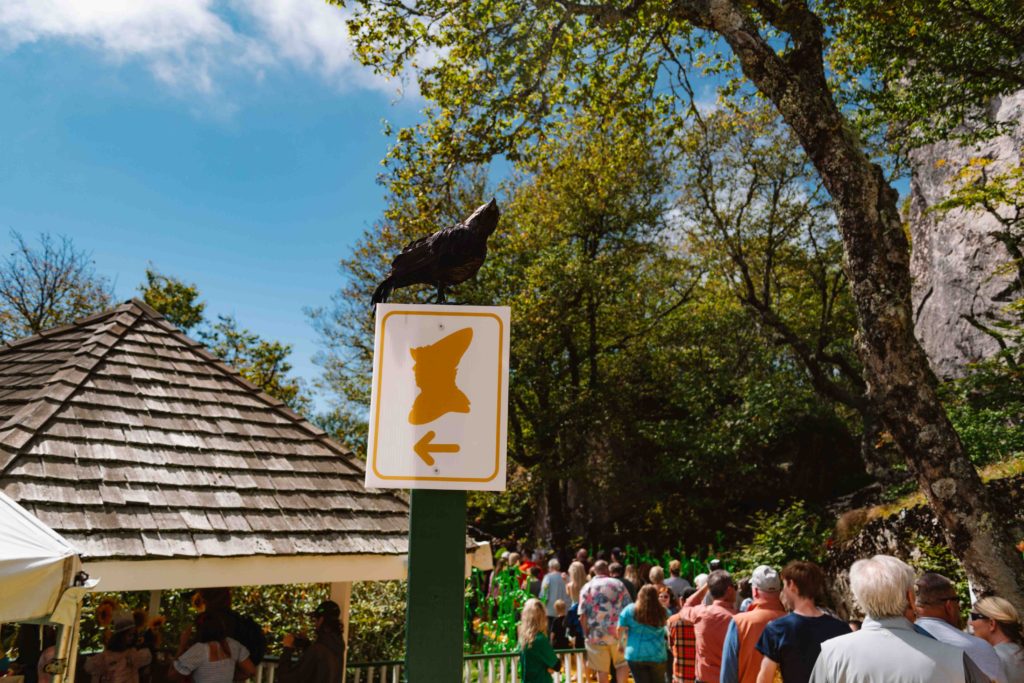 Character photo opportunity at Land of Oz