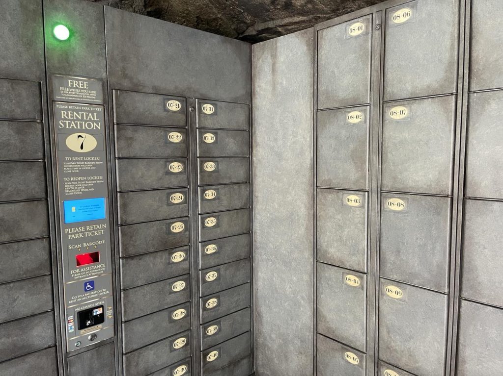 Islands of Adventure locker rentals for Forbidden Journey