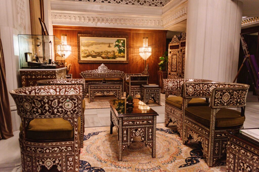 5 star hotel in Istanbul Sultanahmet is AJWA with lavish Ottoman furniture and rugs