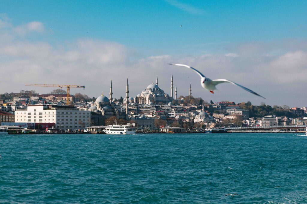 View of Istanbul from the Bosphorus Straight