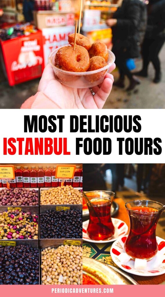 Click here to find the most delicious Istanbul food tours so you can discover the amazing Turkish cuisine with dishes like menemen, kebab, simit, and more!
