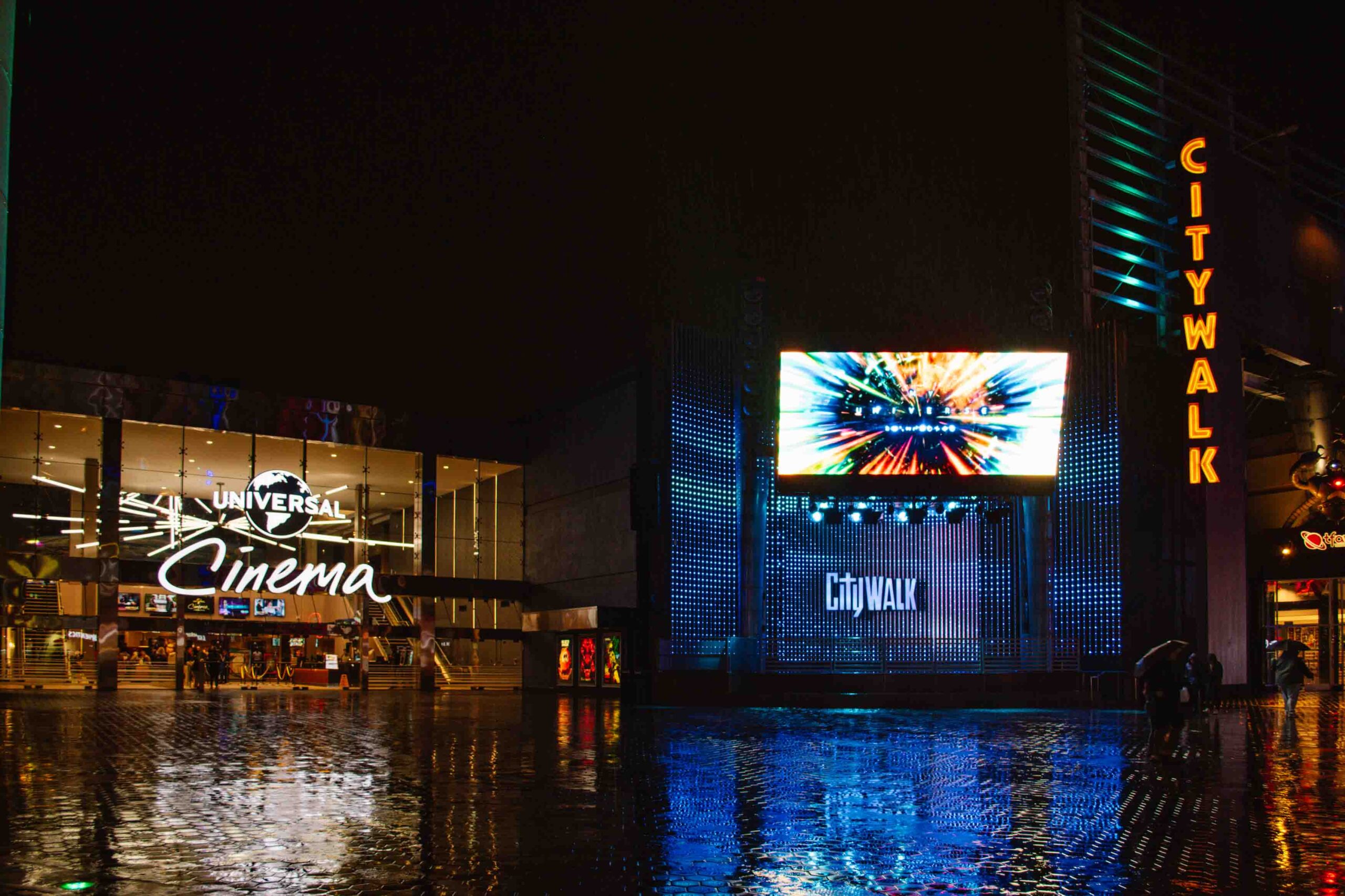 Discounted parking at Universal CityWalk with movie theatre rebate by going to the theatre shown here.