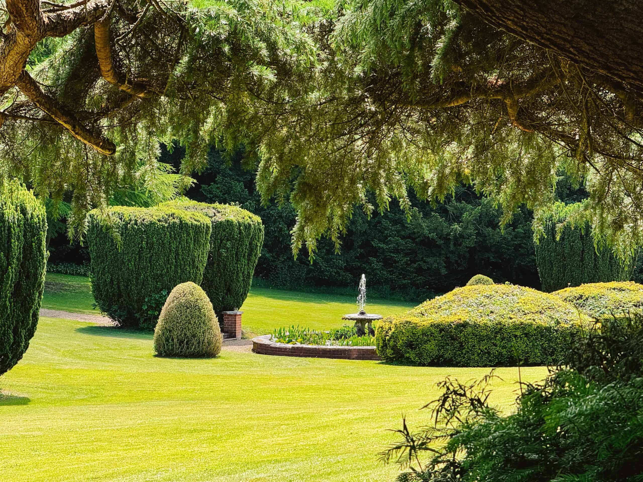 Fountain at Hunton Park Hotel that was used in Harry Potter film