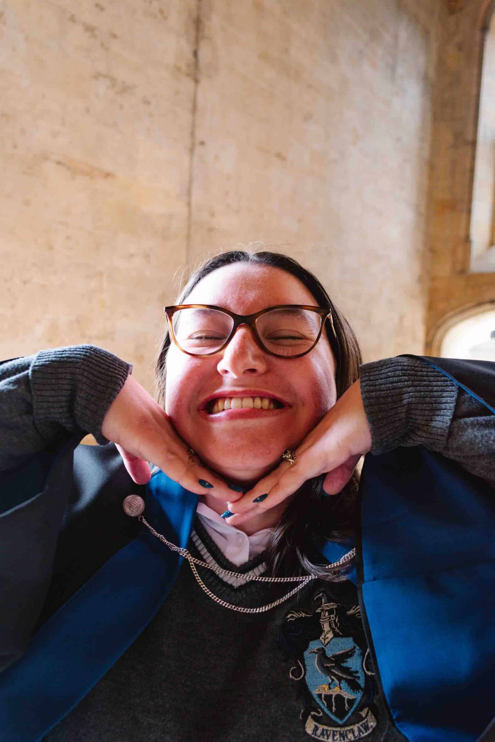 Can you wear Hogwarts clothes to Oxford when touring? The answer is yes -- here's what I wore (a full Ravenclaw student uniform)