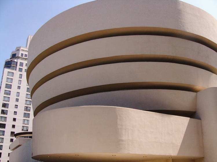 New York's Guggenheim Museum designed by Frank Lloyd Wright.
