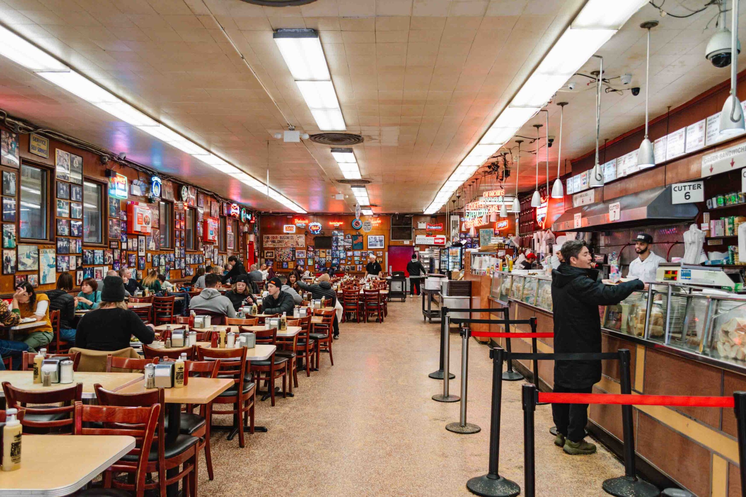 Katz Deli interior in New York, the same restaurant where Harry Met Sally was filmed