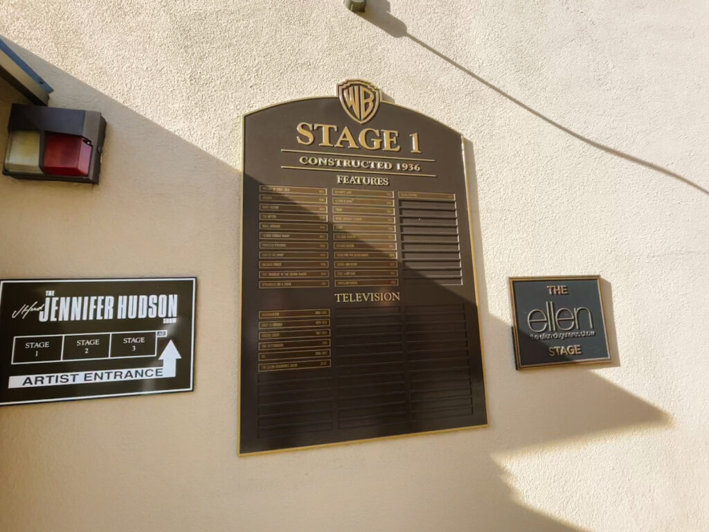 Stage 1 on Warner Brothers Studio in Burbank used by the Jennifer Hudson show