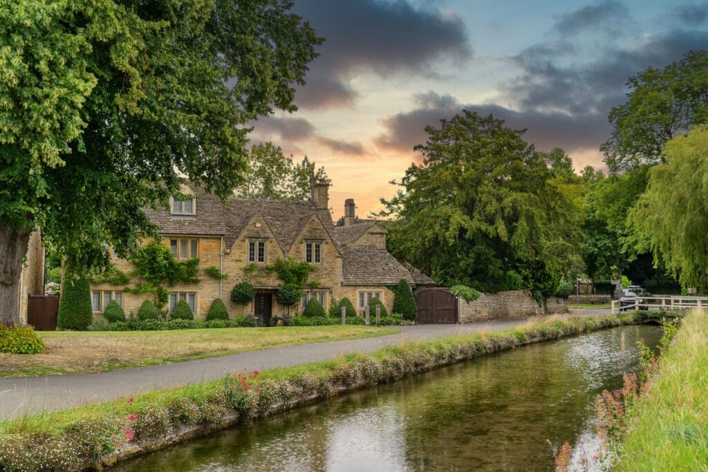 Lower Slaughter city in Cotswolds
