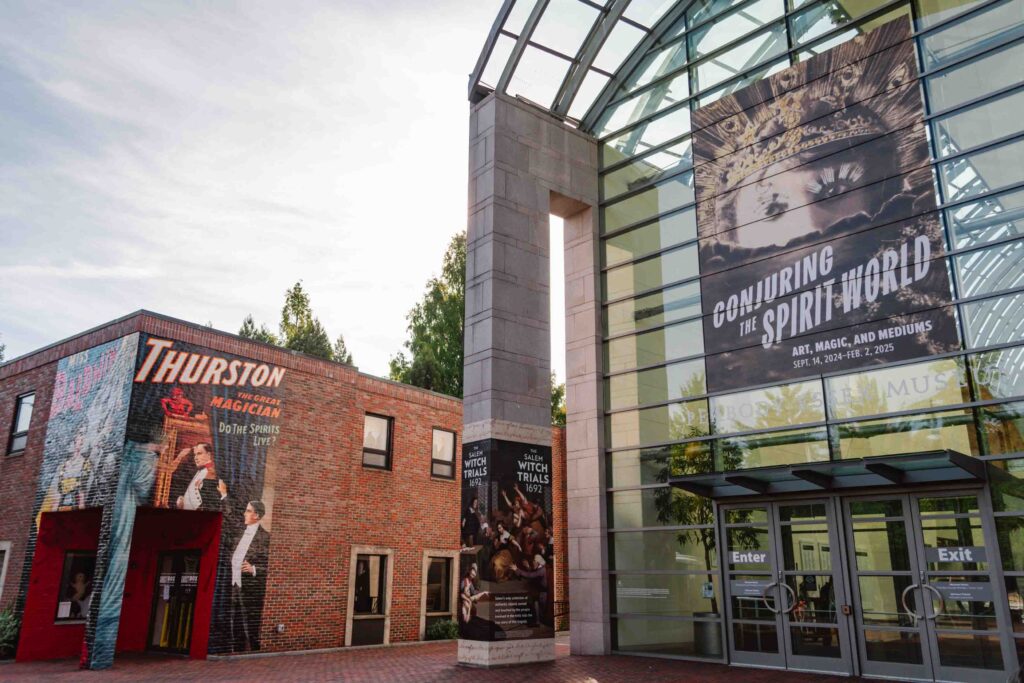 Outside of the Peabody Essex Museum in Salem