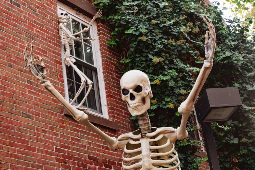 Halloween decorations in Salem MA
