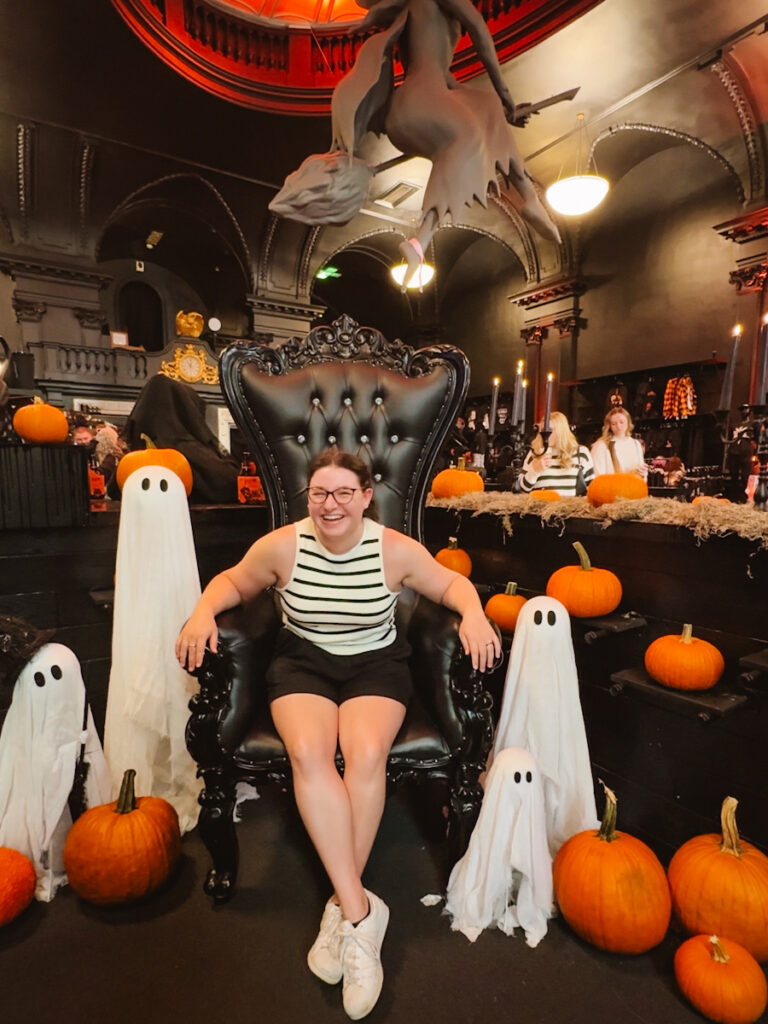 Photo opp inside Blackcraft Cult shop in Salem