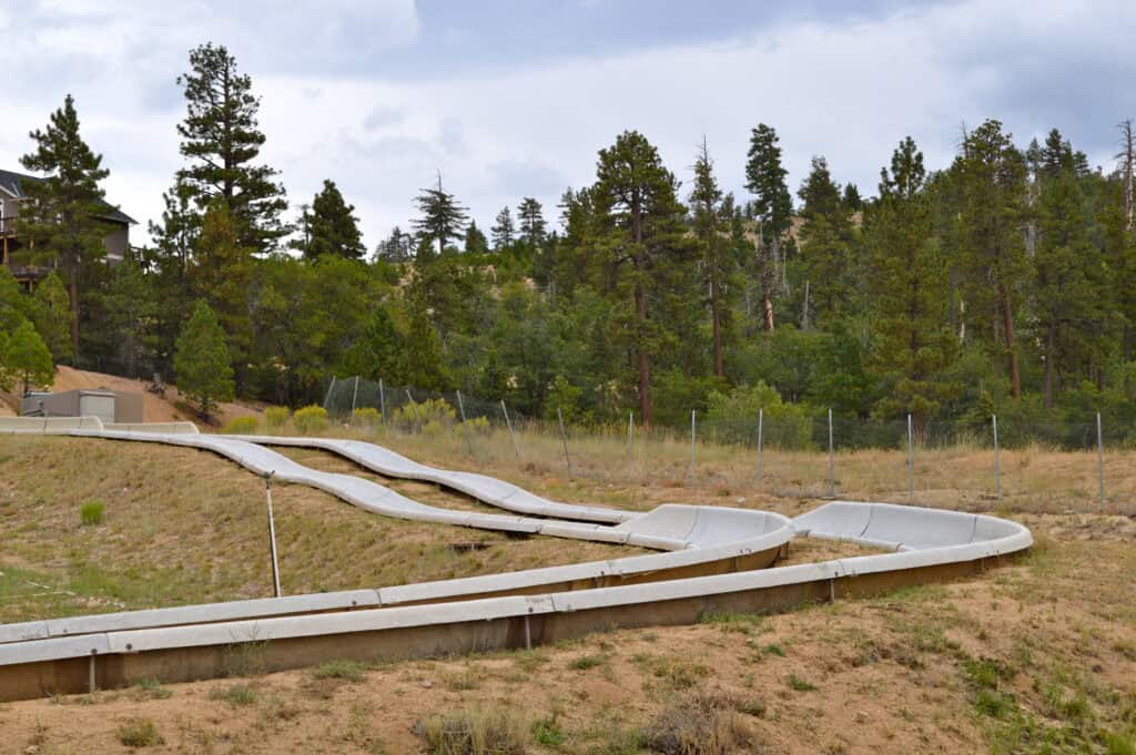 Luge in the summer in Southern California mountains