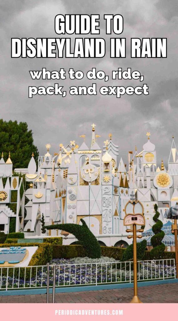 Here's what to do, ride, see, pack, and expect from Disneyland in the rain. In this local's guide, I'm sharing exactly how to have a magical day at Disneyland Resort on a rainy day.