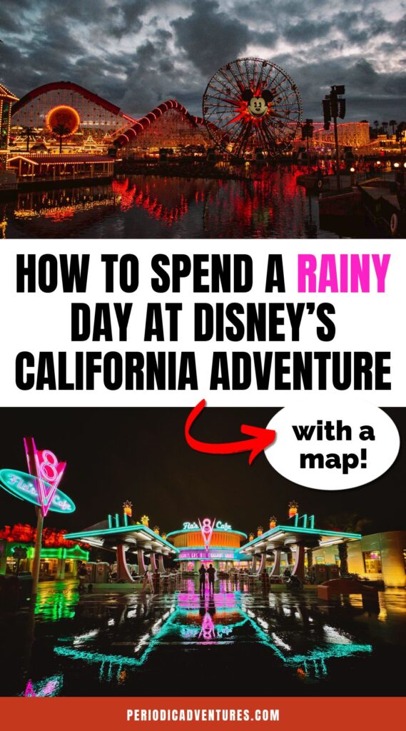 Planning a visit to California Adventure in the rain? Don’t let the weather ruin your day! Discover what rides are open, which ones close during rain, and the best indoor dining spots to stay dry. Plus, find out if World of Color still runs in wet weather and how to make the most of your rainy day visit. California Adventure tips | Rides open in the rain | Where to eat if it rains