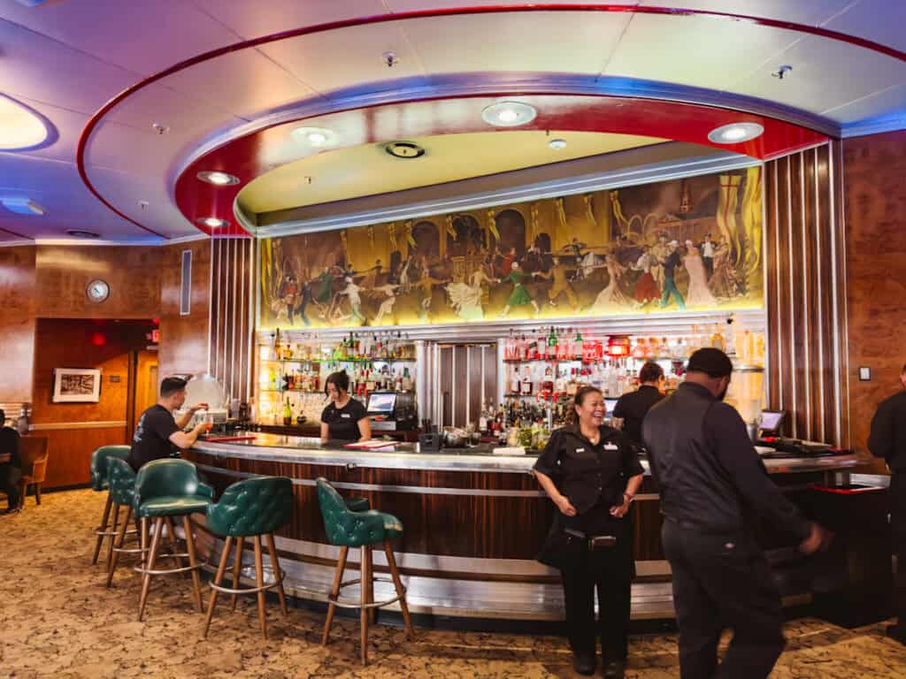 Observation Bar interior aboard the Queen Mary