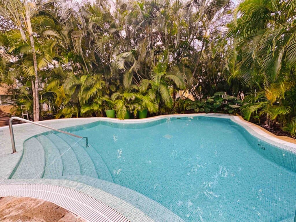 Wondering if Royal Hideaway is accessible? Here is an example of how the shallow area of the pool still leads to stairs and there are no lifts.