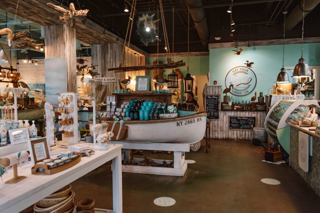 Interior of Southern Grind Coffeehouse in The Wharf