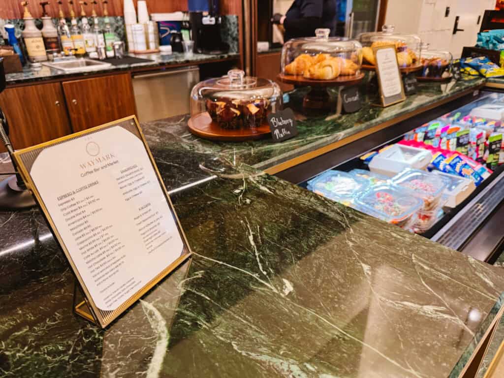 Small grab and go coffee and breakfast items